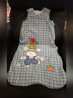 Piper & Posy Plaid Baby Sleep Sack with Bunny Applique 2.6 Tog